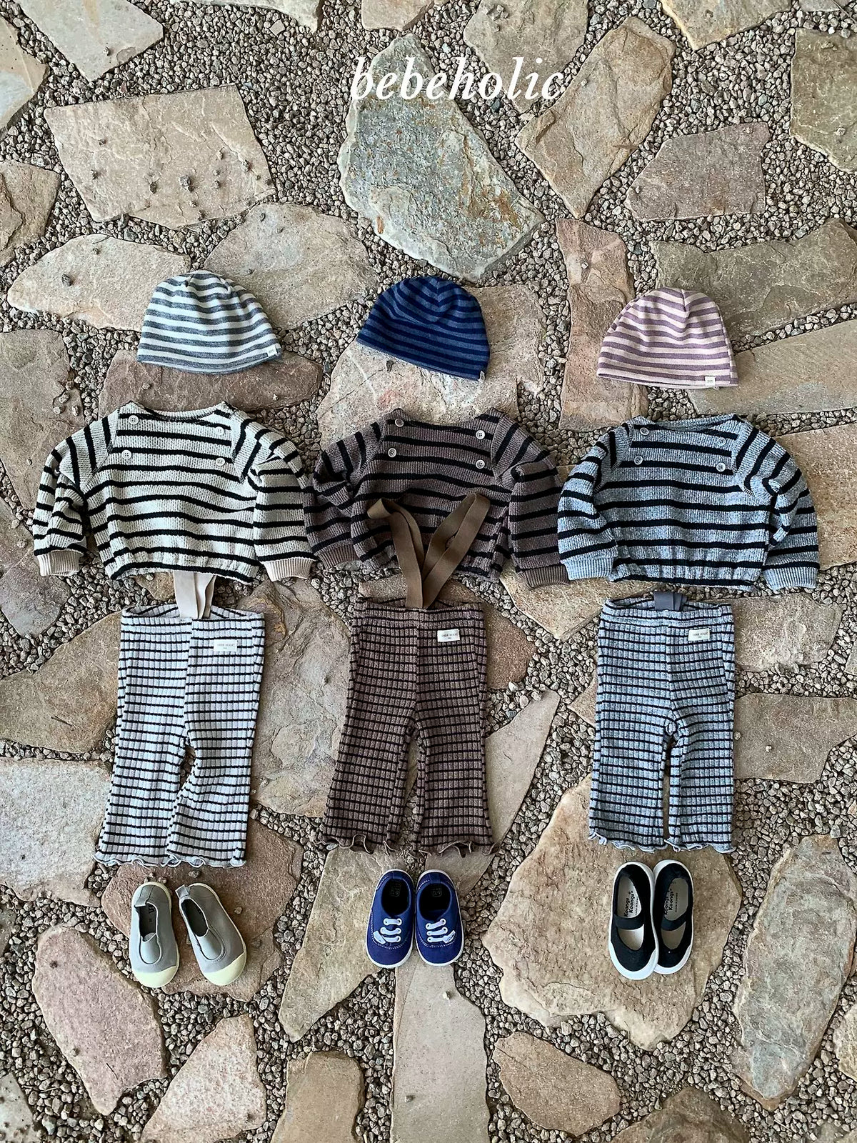 Button Stripe Long Sleeve Tee|ボタンボーダーロングスリーブTシャツ