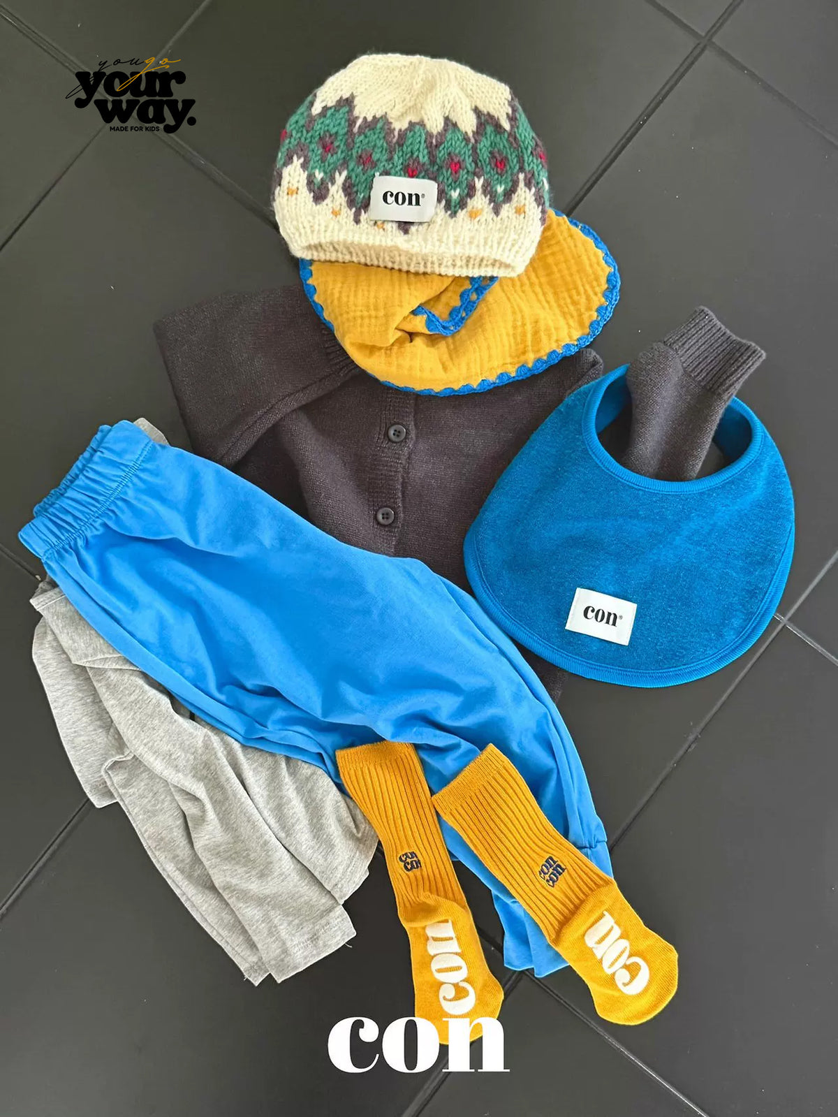 CON Color Rib Socks|カラーリブソックス