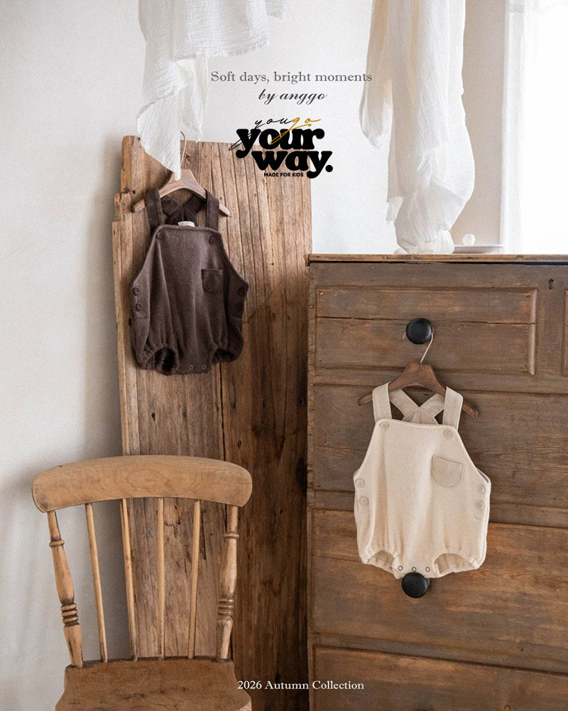 Cozy Suspender Romper|コージーサスペンダーロンパース