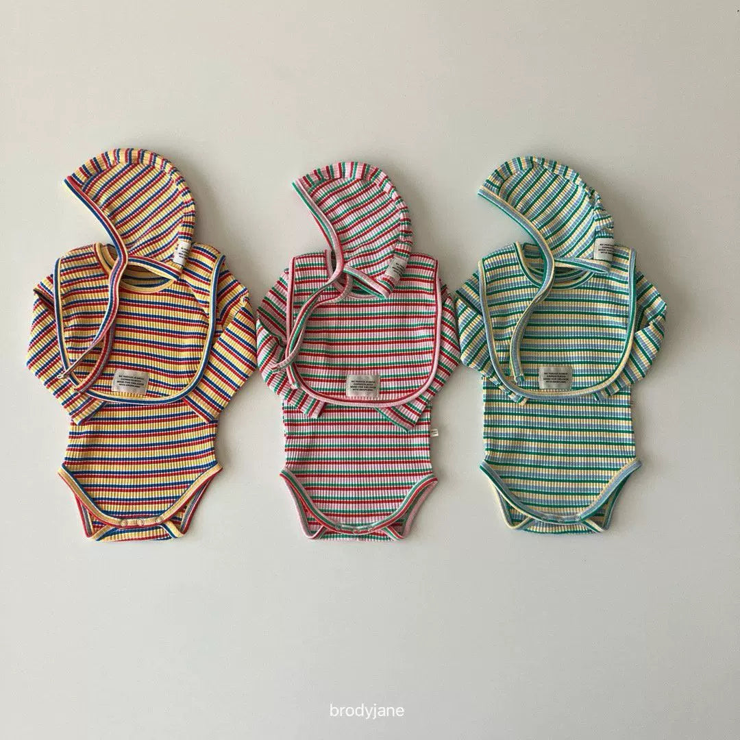 Retro Multi Stripe Bib|レトロマルチストライプスタイ