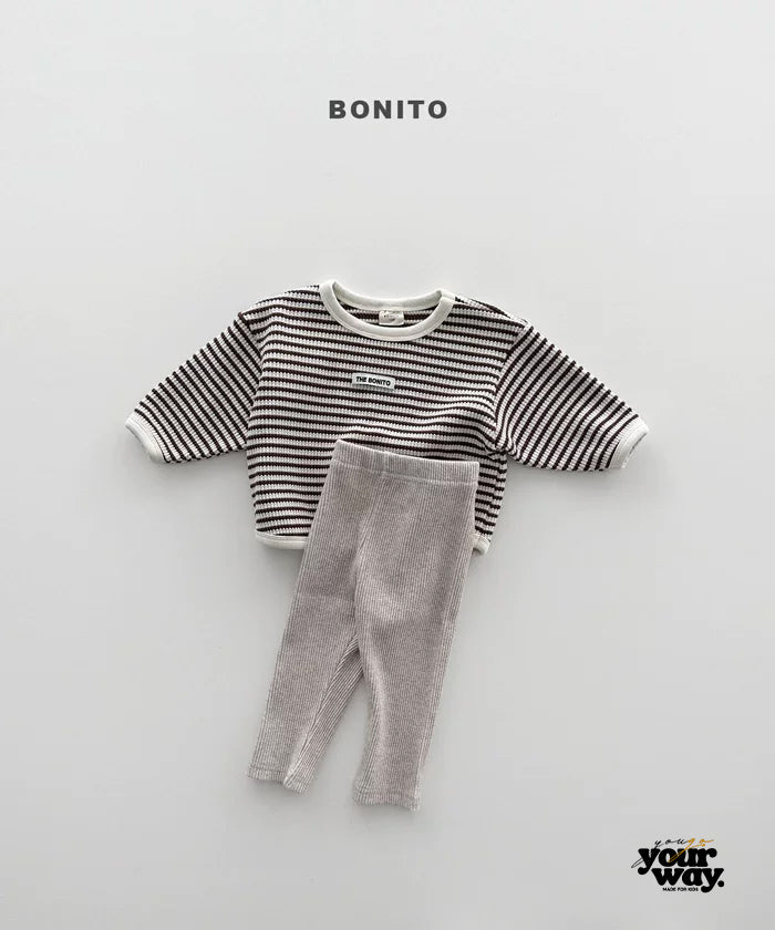 BONITO Stripe Rib Set|ストライプリブセットアップ