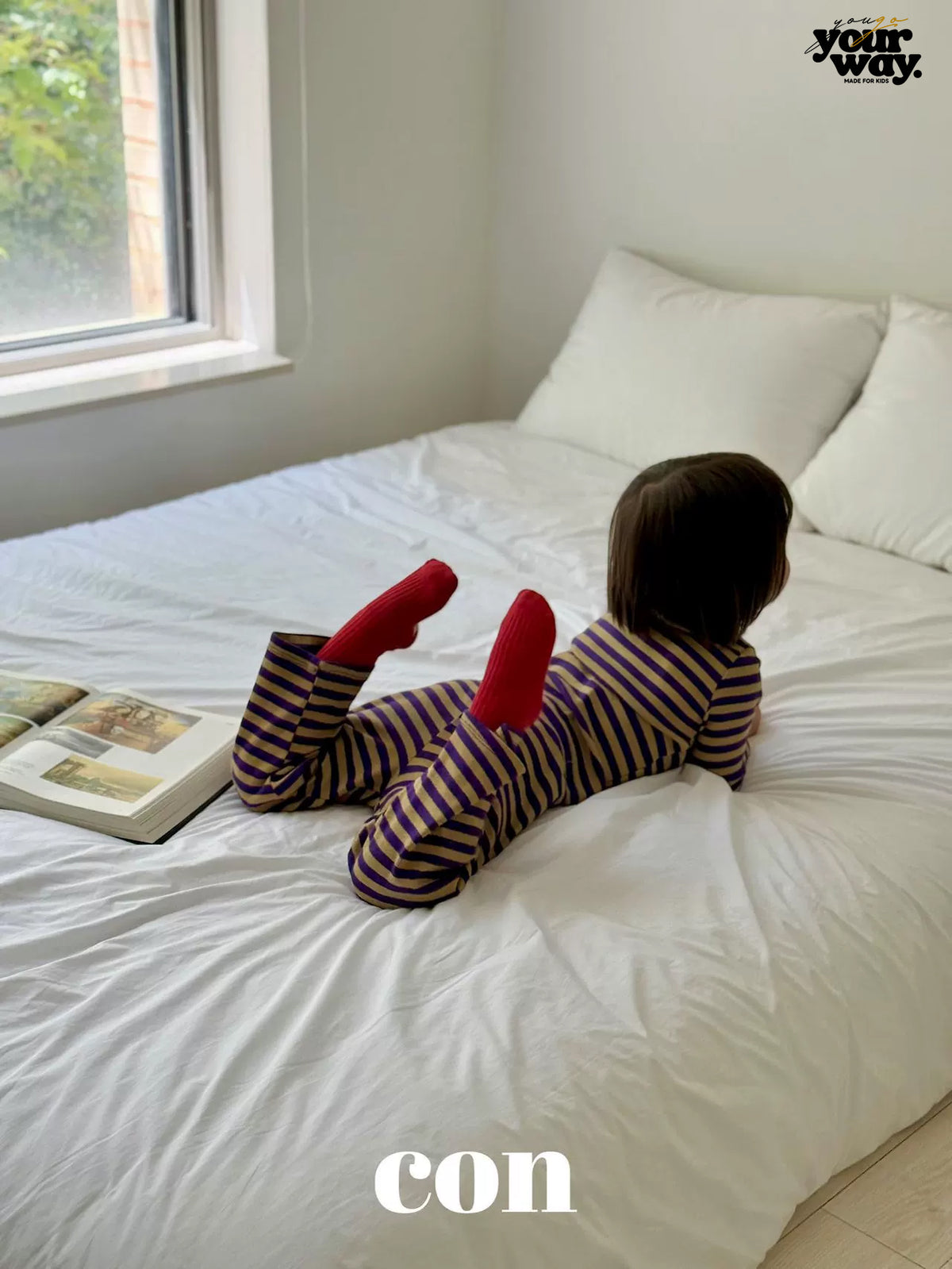 CON Striped Relaxed Pants|ボーダーリラックスパンツ