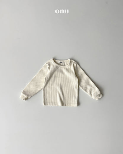 ONU｜ピーチ起毛リブTシャツ【取り寄せ】