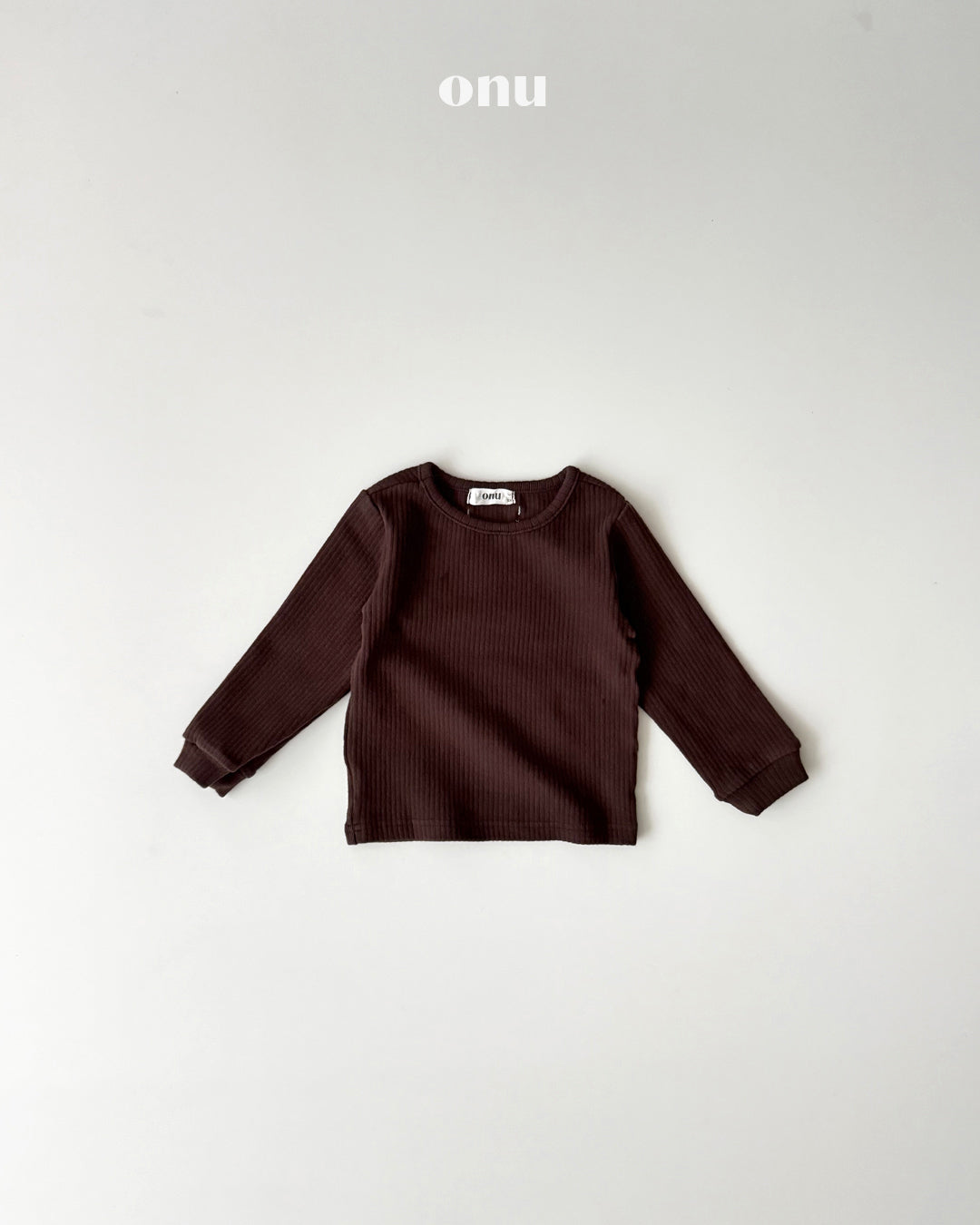 ONU｜ピーチ起毛リブTシャツ【取り寄せ】