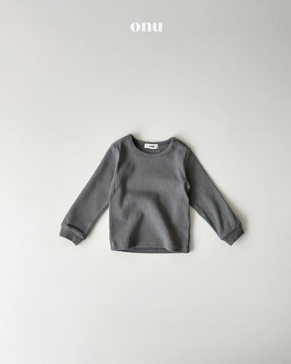 ONU｜ピーチ起毛リブTシャツ【取り寄せ】