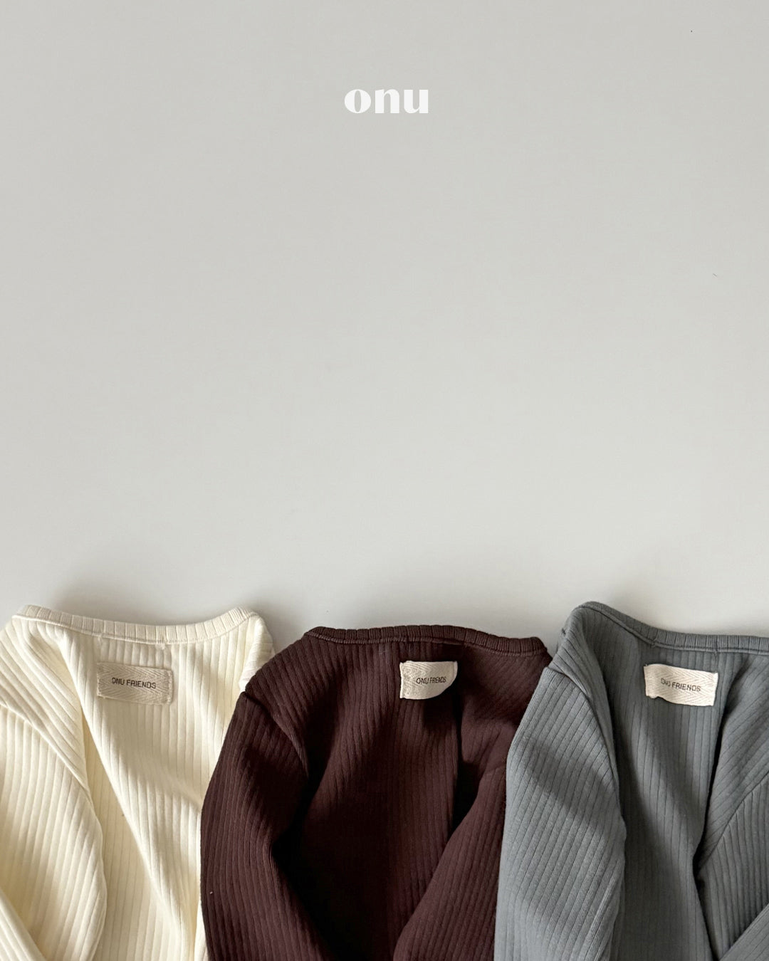 ONU｜ピーチ起毛リブTシャツ【取り寄せ】