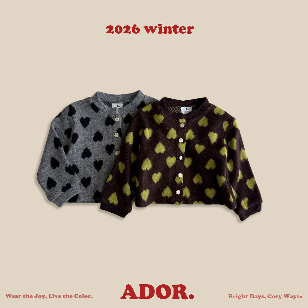 Ador.｜ハートカーディガン【取り寄せ】