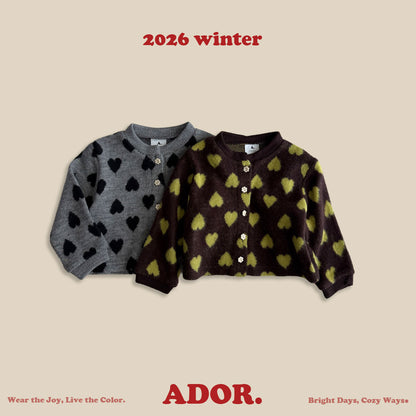 Ador.｜ハートカーディガン【取り寄せ】