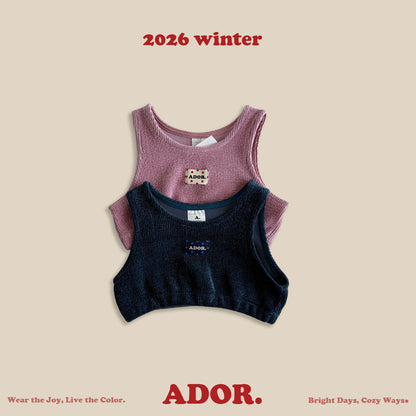 Ador.｜もこもこベロアベスト【取り寄せ】