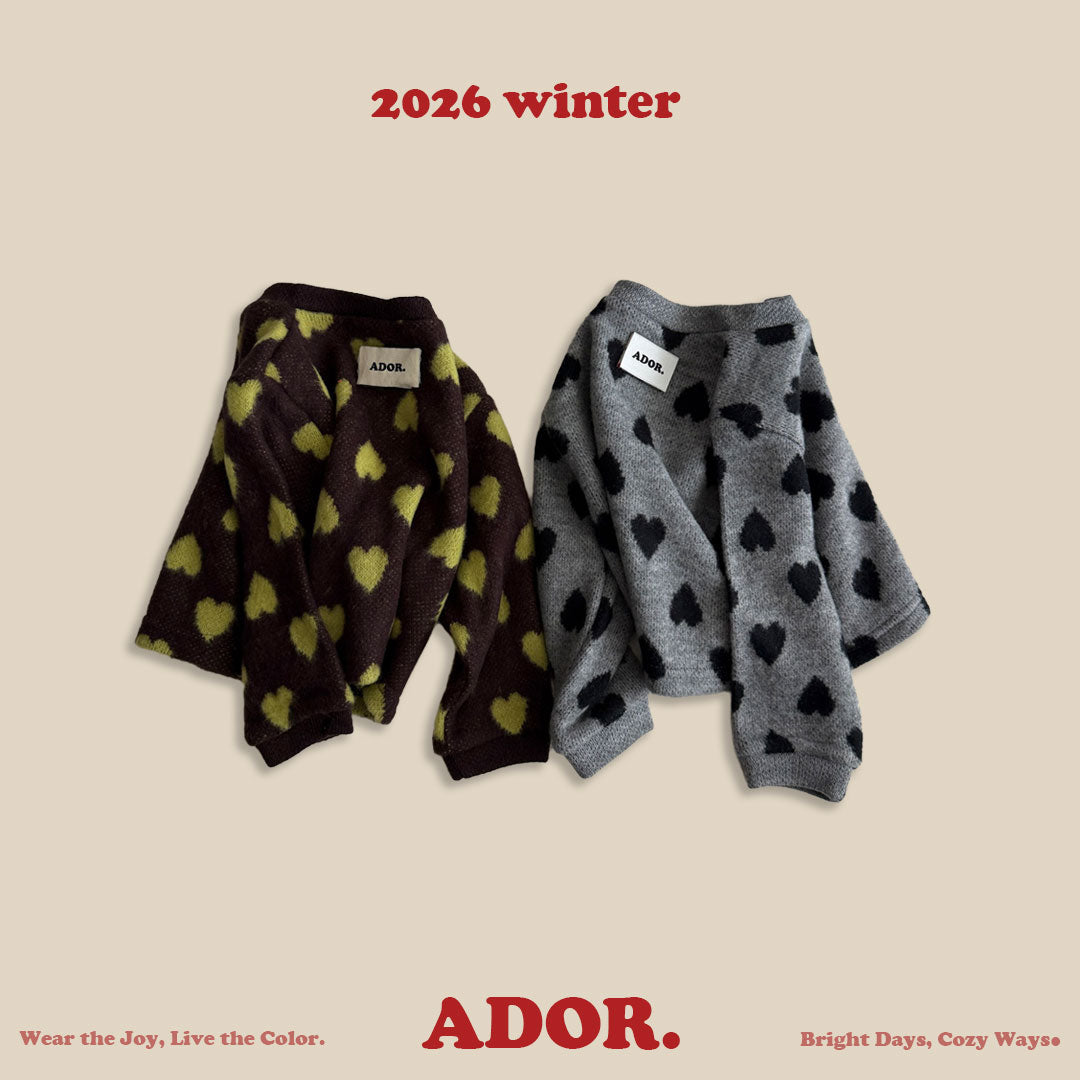 Ador.｜ハートカーディガン【取り寄せ】