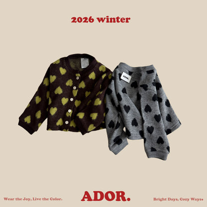 Ador.｜ハートカーディガン【取り寄せ】
