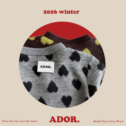 Ador.｜ハートカーディガン【取り寄せ】