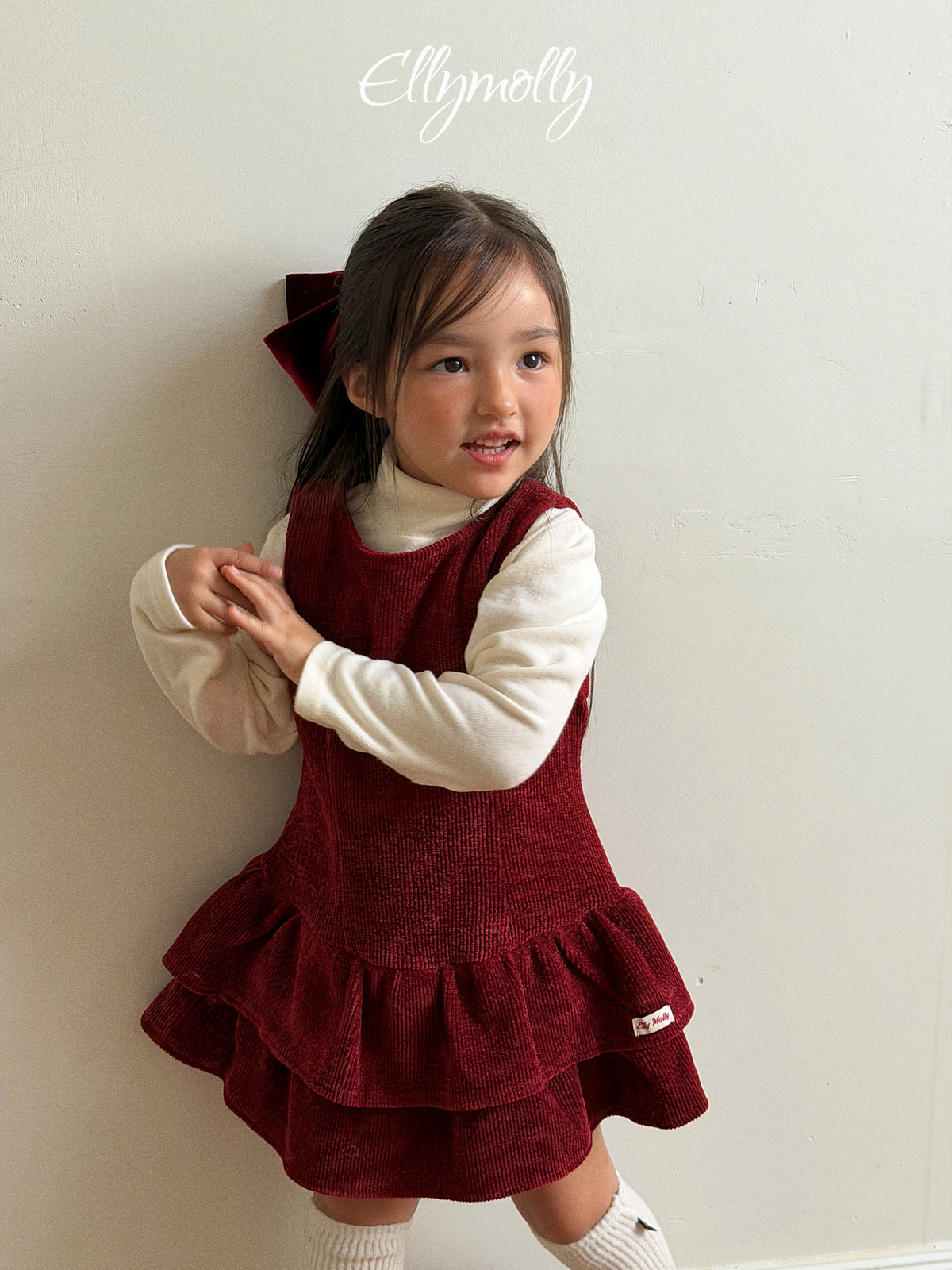 ELLY MOLLY｜スノーウォーマータートルネックT（無地）【予約商品】