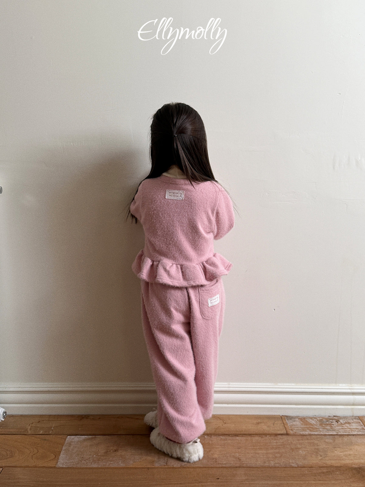 ELLY MOLLY｜スノーフラワーアンゴラフリルカーディガン【予約商品】