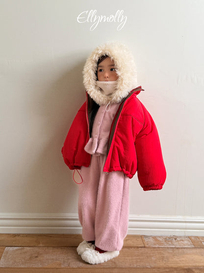 ELLY MOLLY｜スノーフラワーアンゴラフリルカーディガン【予約商品】
