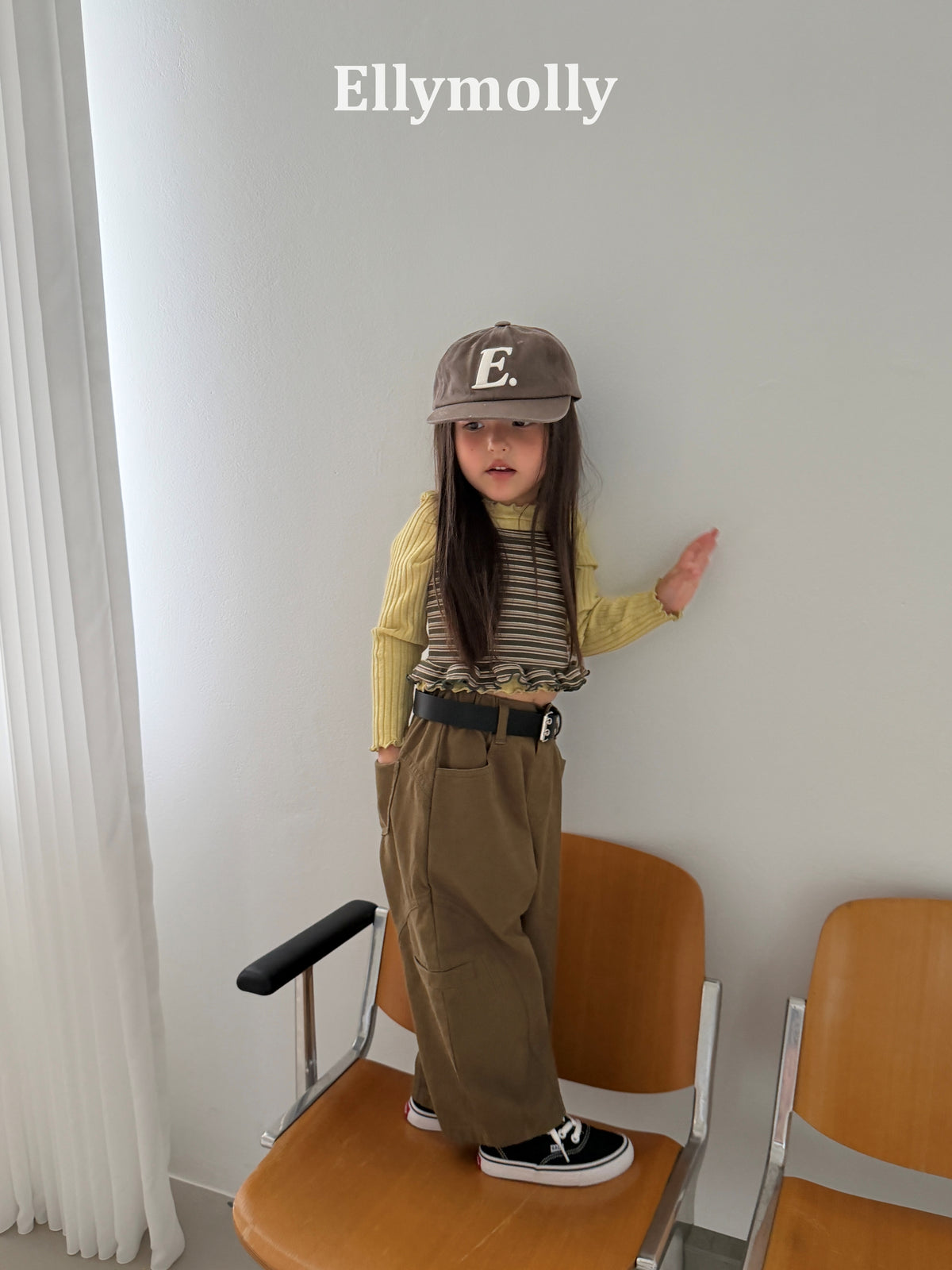 ELLY MOLLY｜ツーラインスタッズベルト【予約商品】