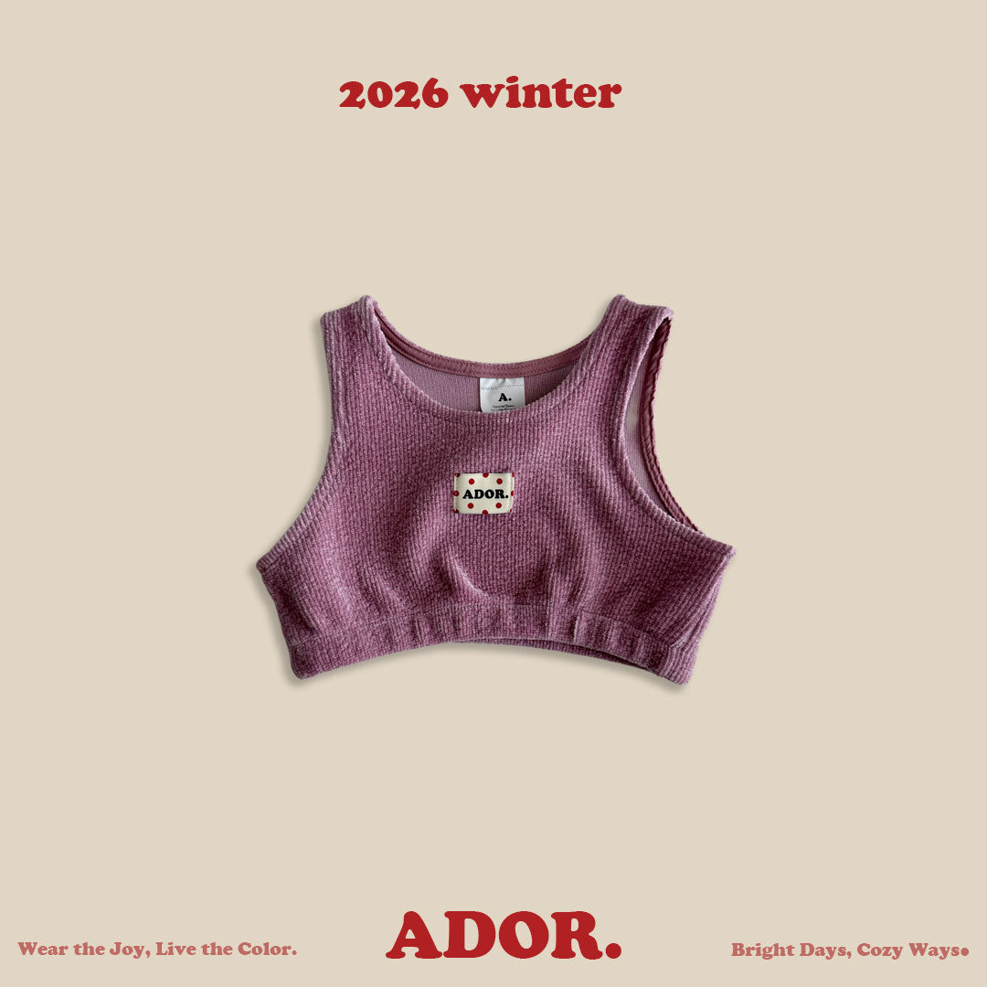 Ador.｜もこもこベロアベスト【取り寄せ】