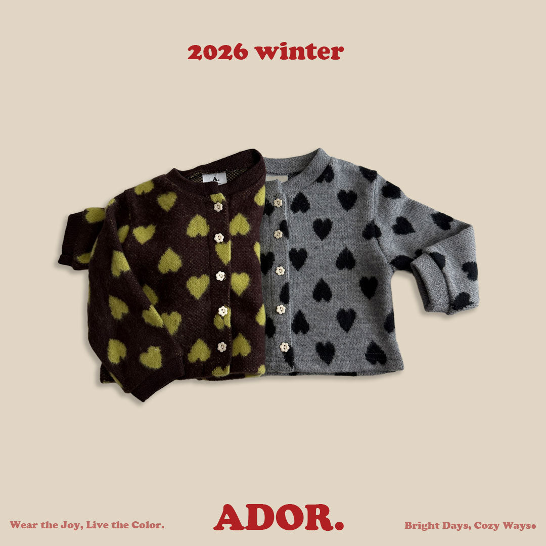Ador.｜ハートカーディガン【取り寄せ】
