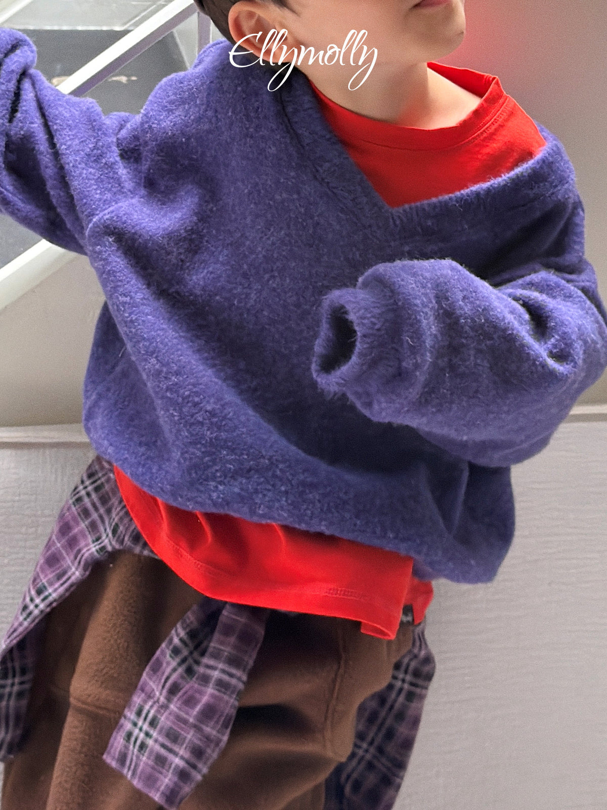 ELLY MOLLY｜シカゴブラッシュ Vネックトップス【予約商品】