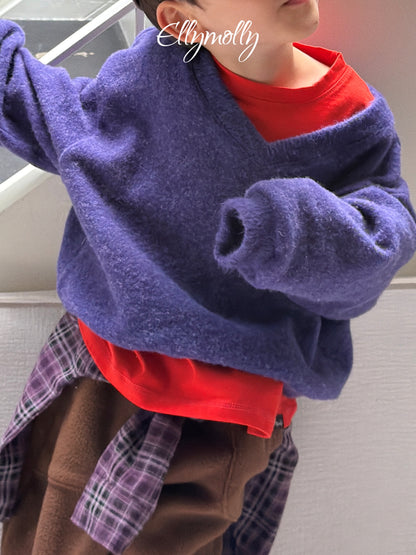ELLY MOLLY｜シカゴブラッシュ Vネックトップス【予約商品】