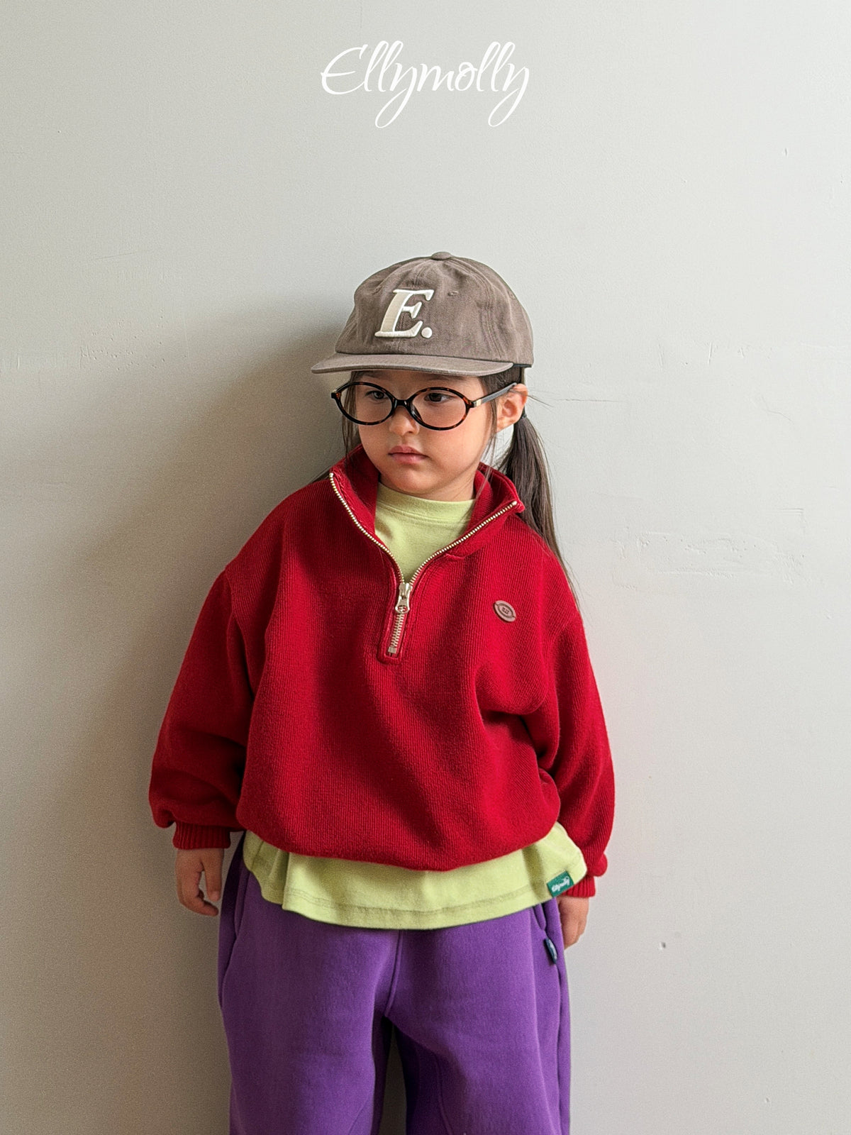ELLY MOLLY｜アルデン ウールハーフジップ【予約商品】