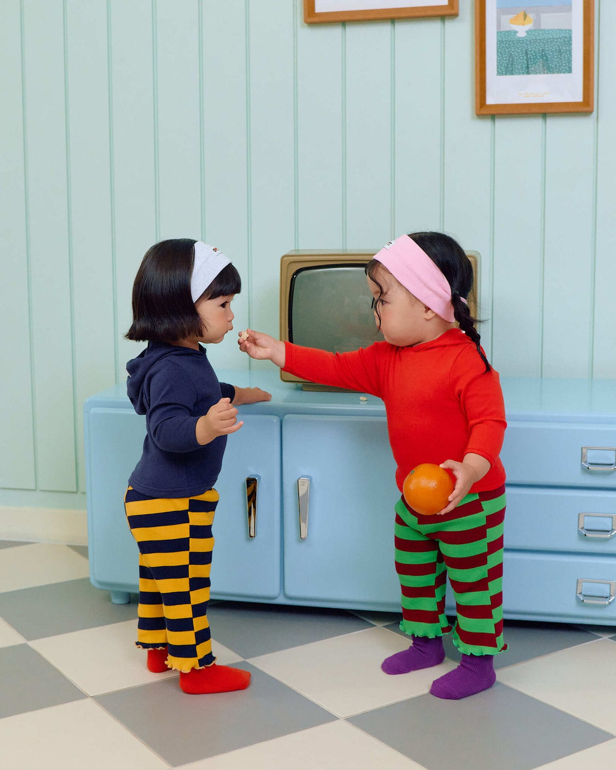 OOTTBEBE Striped Frill Pants｜ボーダーフリルパンツ