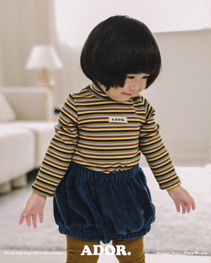 Ador.｜ボーダー半ハイネックTシャツ【取り寄せ】