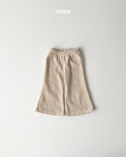 ONU｜厚手リブフレアパンツ【取り寄せ】