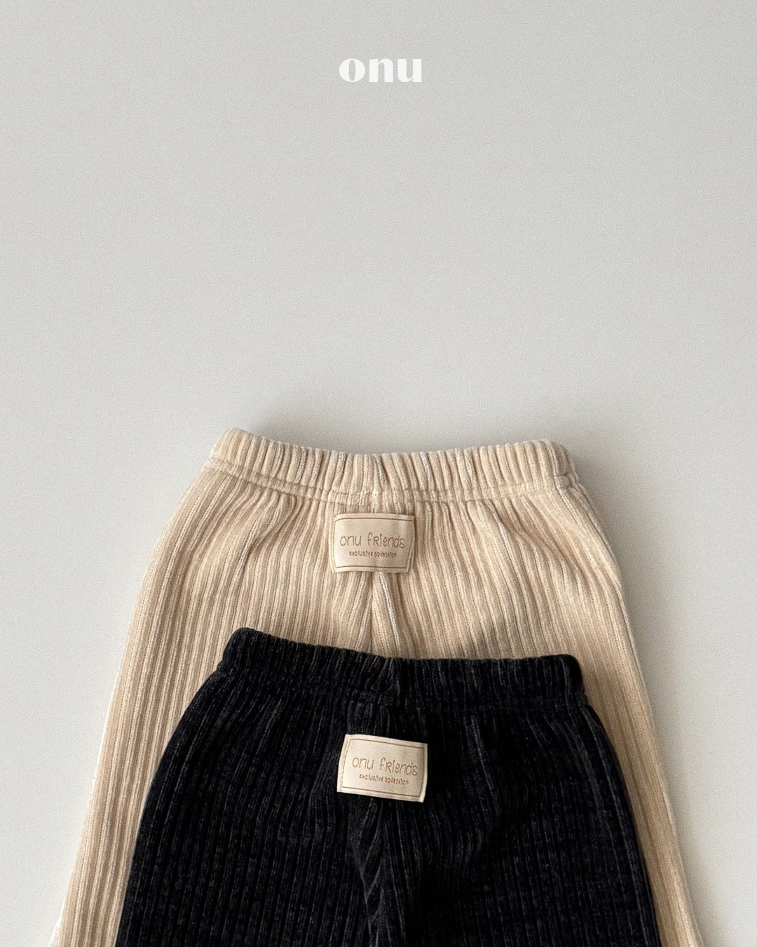 ONU｜厚手リブフレアパンツ【取り寄せ】