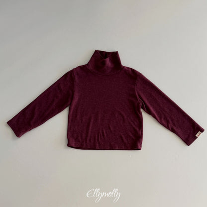 ELLY MOLLY｜スノーウォーマータートルネックT（無地）【予約商品】