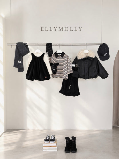 ELLY MOLLY｜メレンゲフリルニットTシャツ【予約商品】
