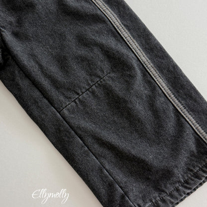 ELLY MOLLY｜ラインワーク 裏起毛デニムパンツ【予約商品】