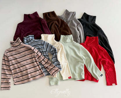ELLY MOLLY｜スノーウォーマータートルネックT（無地）【予約商品】