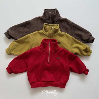 ELLY MOLLY｜アルデン ウールハーフジップ【予約商品】