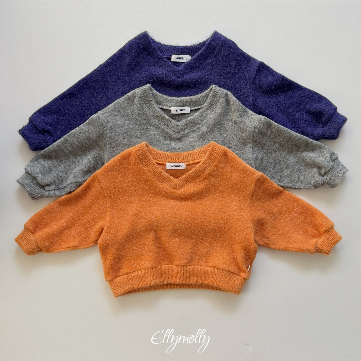 ELLY MOLLY｜シカゴブラッシュ Vネックトップス【予約商品】