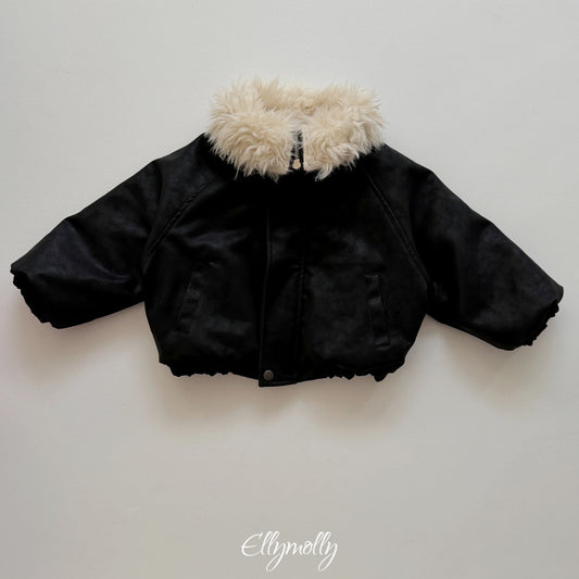 ELLY MOLLY｜ビッグカラー シアリングジャケット【予約商品】