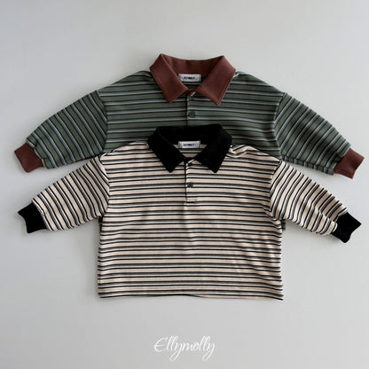ELLY MOLLY｜クリックピーチ襟付きTシャツ【予約商品】