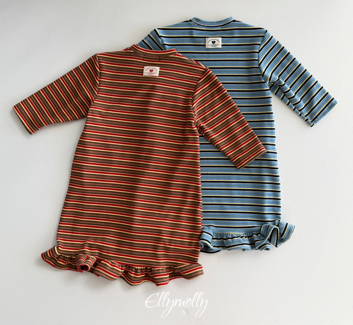 ELLY MOLLY｜フリースフリルロングワンピース【予約商品】