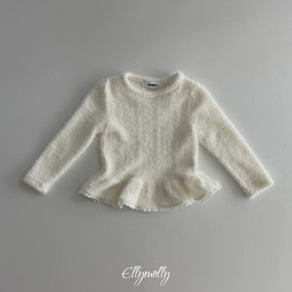 ELLY MOLLY｜スノーフレークフリルTシャツ【予約商品】