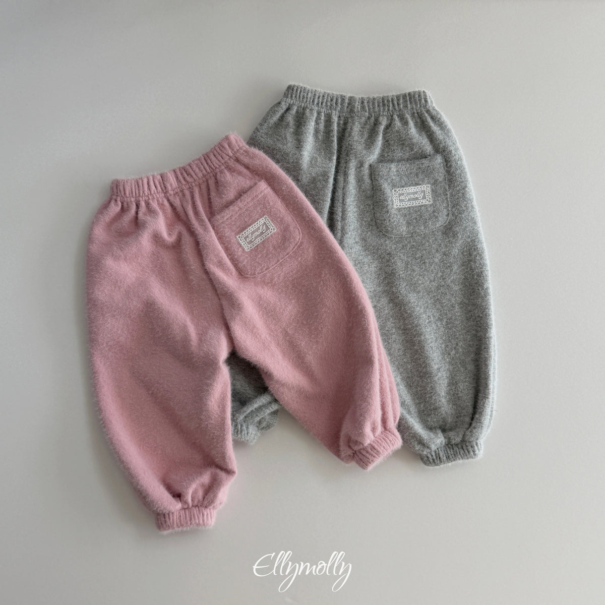 ELLY MOLLY｜スノーフラワーアンゴラジョガーパンツ【予約商品】