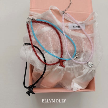 ELLY MOLLY｜馬ビーズネックレス【予約商品】