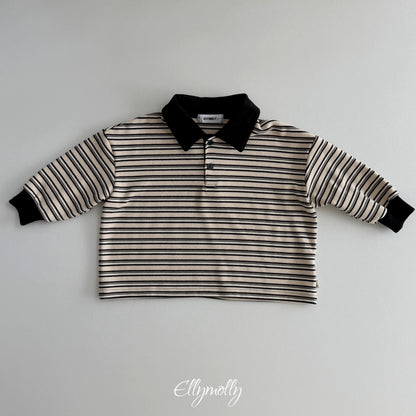 ELLY MOLLY｜クリックピーチ襟付きTシャツ【予約商品】