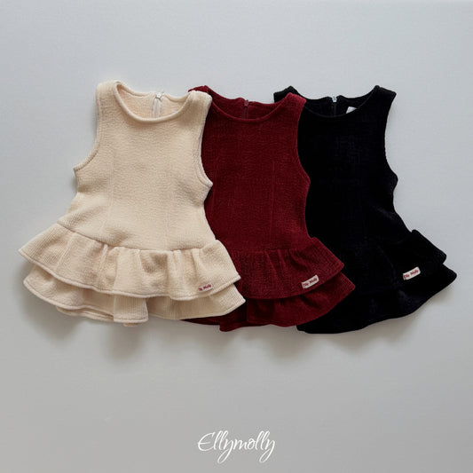 ELLY MOLLY｜スノーフリルワンピース【予約商品】