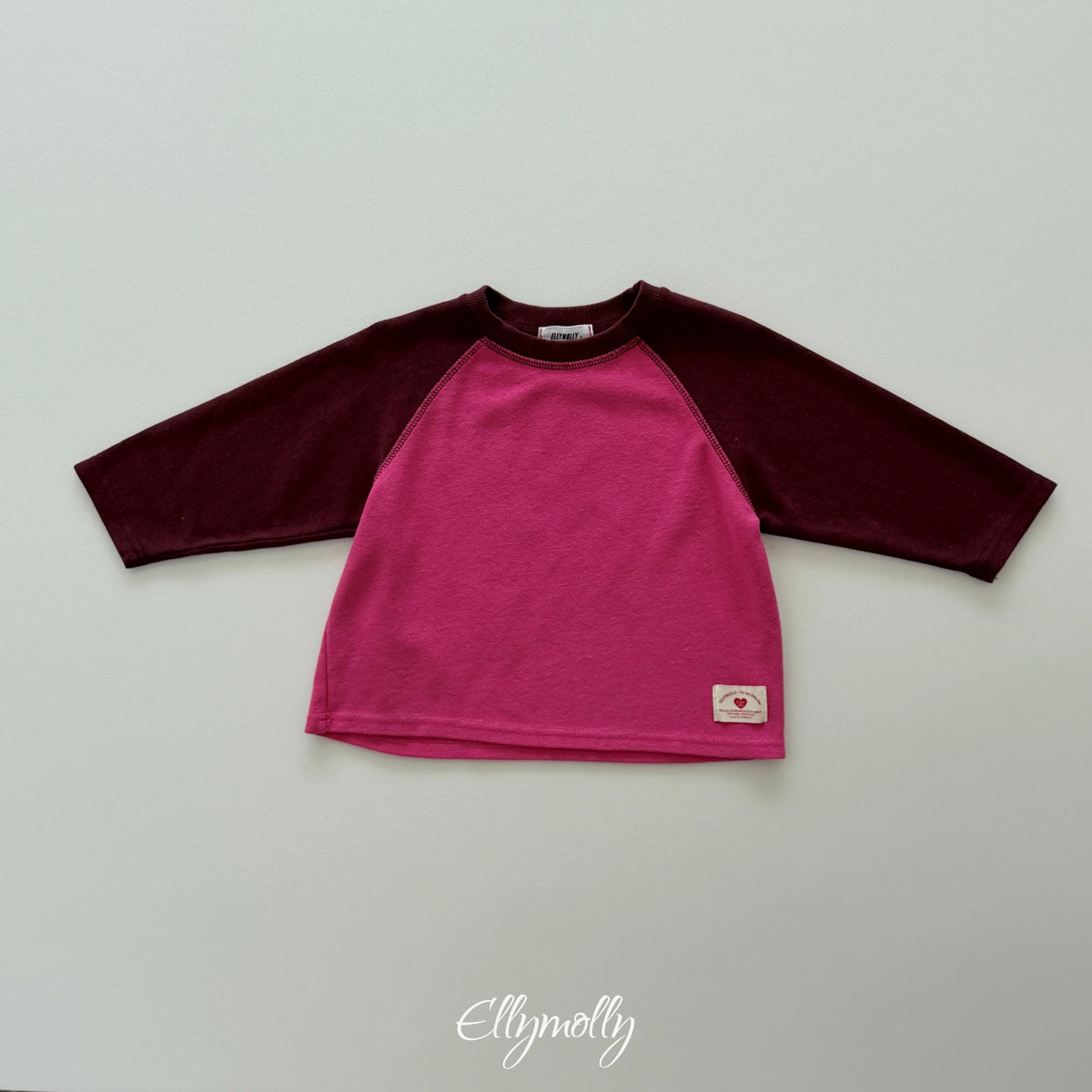 ELLY MOLLY｜ラオン配色ラグランTシャツ【予約商品】