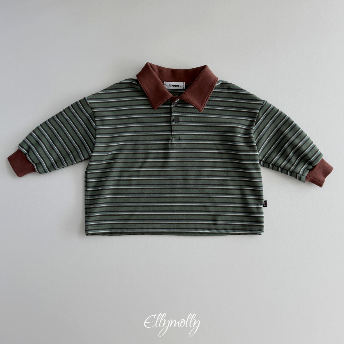 ELLY MOLLY｜クリックピーチ襟付きTシャツ【予約商品】