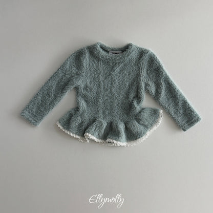 ELLY MOLLY｜スノーフレークフリルTシャツ【予約商品】