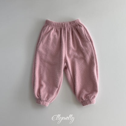 ELLY MOLLY｜スノーフラワーアンゴラジョガーパンツ【予約商品】