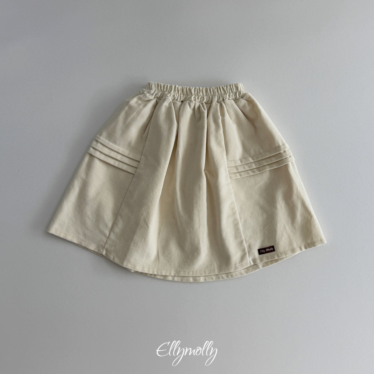 ELLY MOLLY｜ポンポンコーデュロイスカート【予約商品】