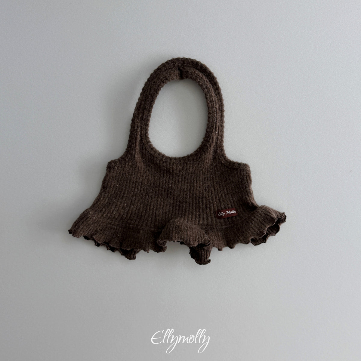 ELLY MOLLY｜ウールリブホルターネックタンクトップ【予約商品】