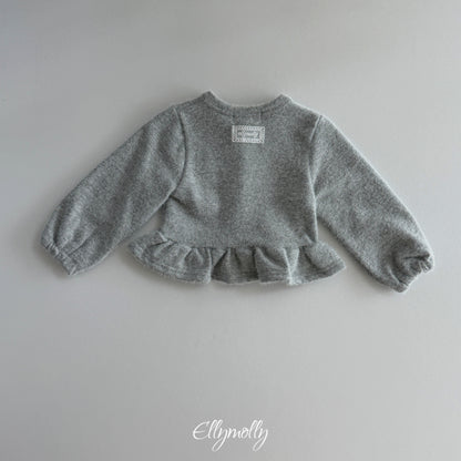 ELLY MOLLY｜スノーフラワーアンゴラフリルカーディガン【予約商品】